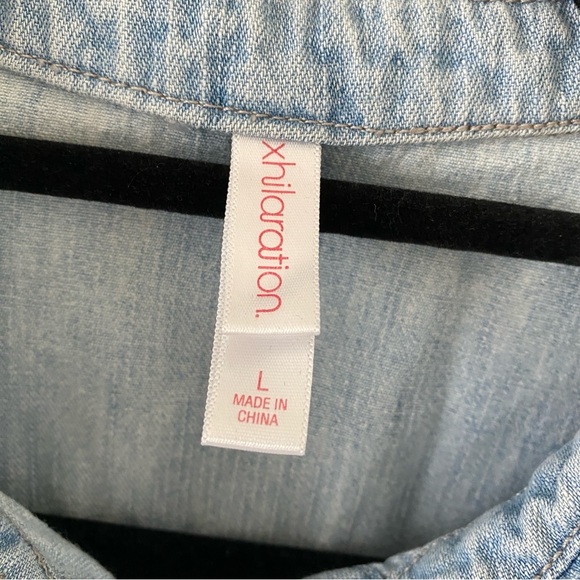 XHILARATION  DENIM SHIRT - Picture 6 of 6
